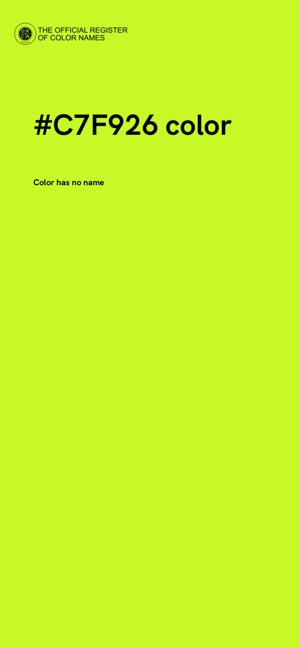 #C7F926 color image