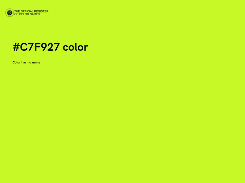 #C7F927 color image