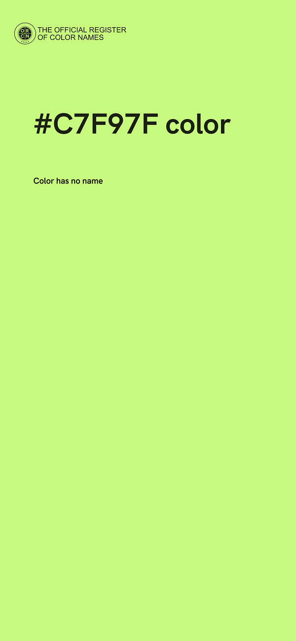 #C7F97F color image