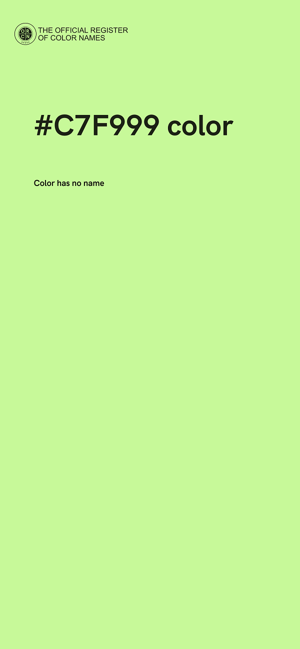 #C7F999 color image