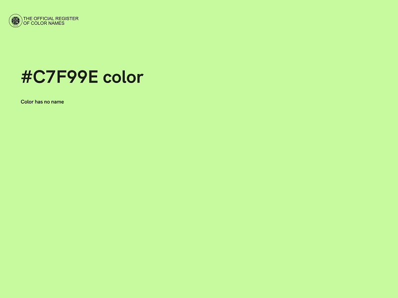 #C7F99E color image