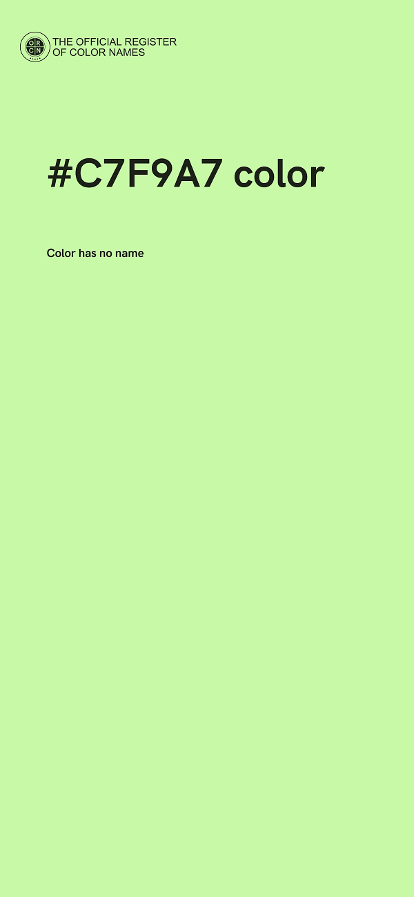 #C7F9A7 color image