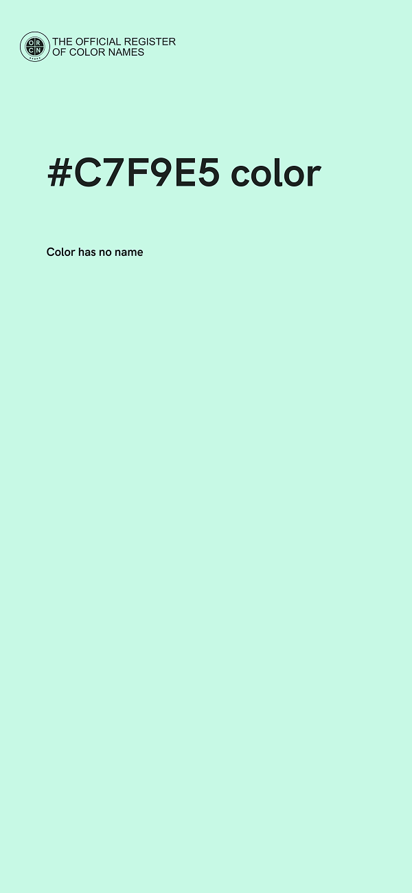 #C7F9E5 color image