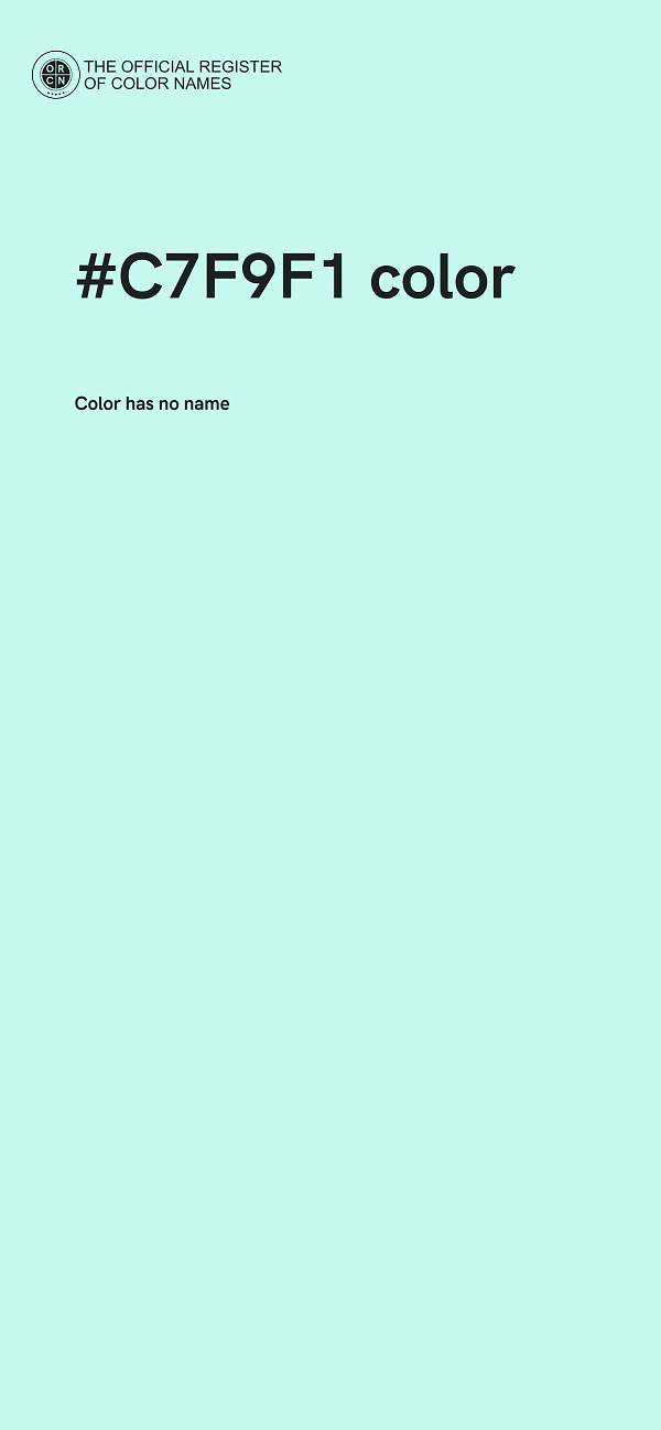 #C7F9F1 color image