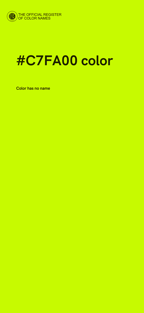 #C7FA00 color image