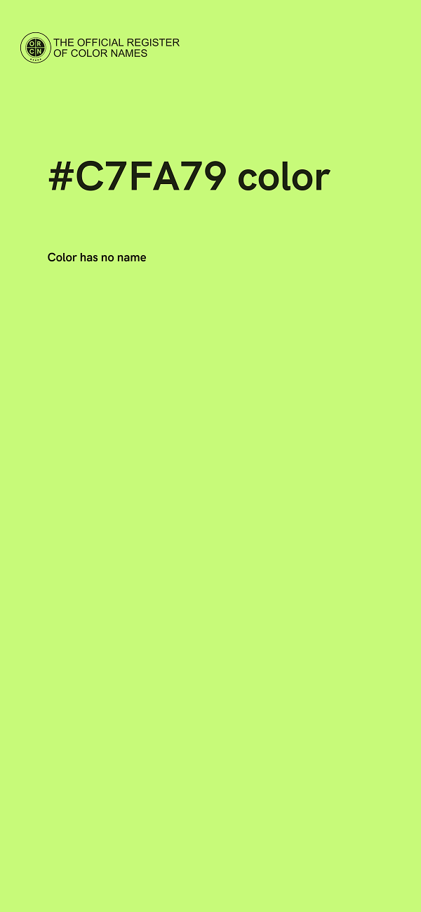 #C7FA79 color image