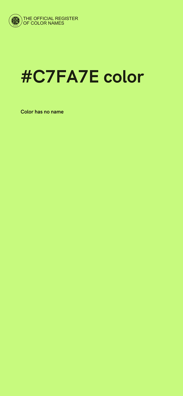 #C7FA7E color image