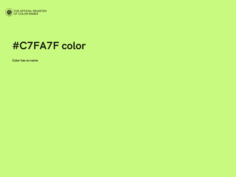 #C7FA7F color image