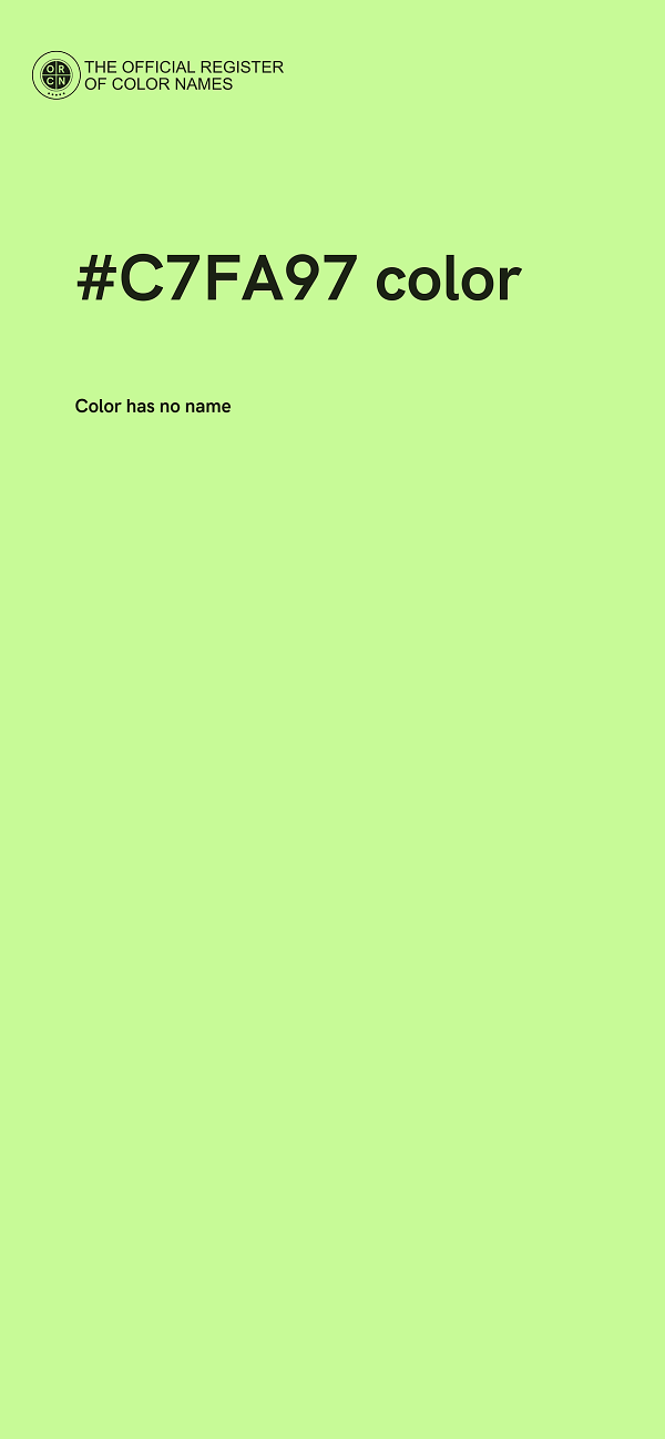 #C7FA97 color image