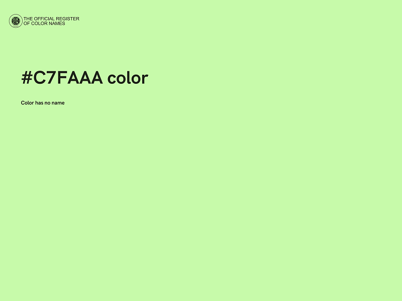 #C7FAAA color image