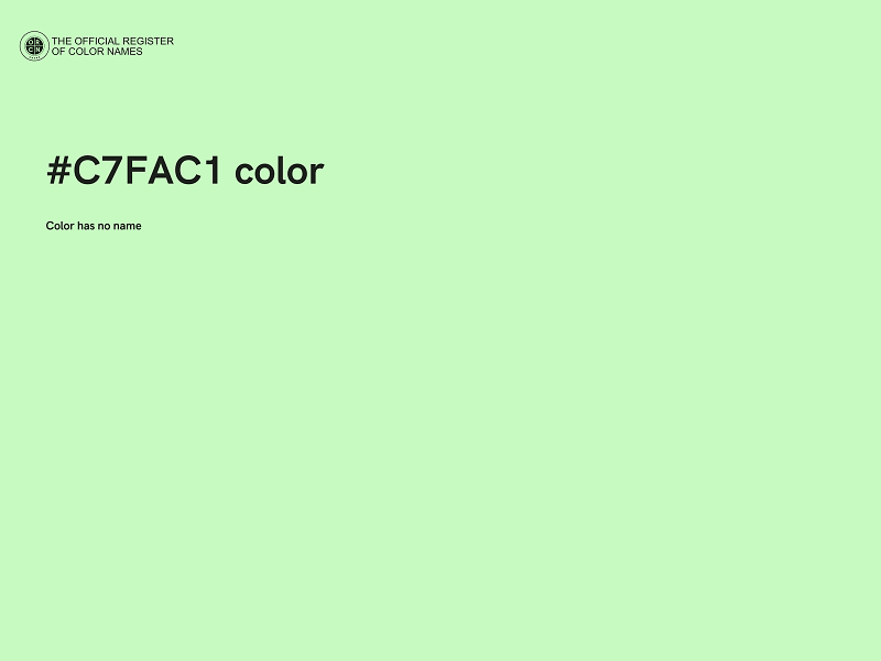 #C7FAC1 color image