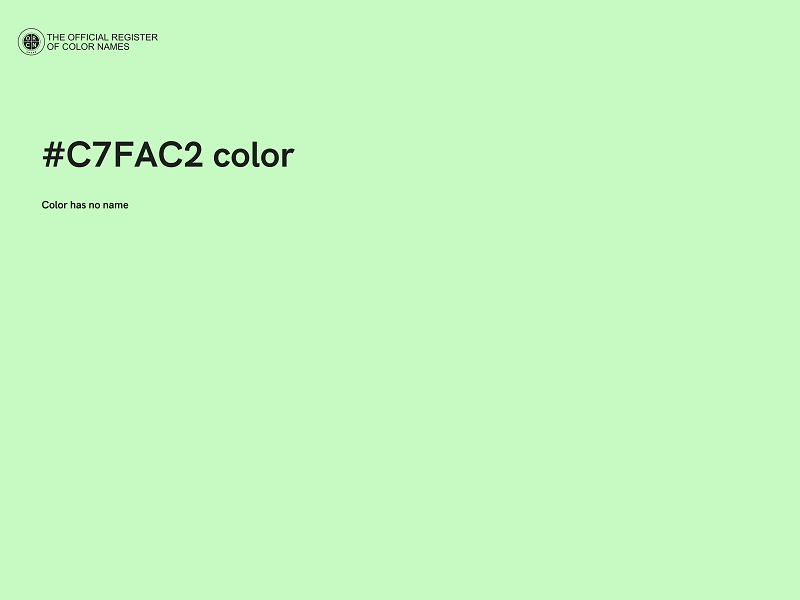 #C7FAC2 color image