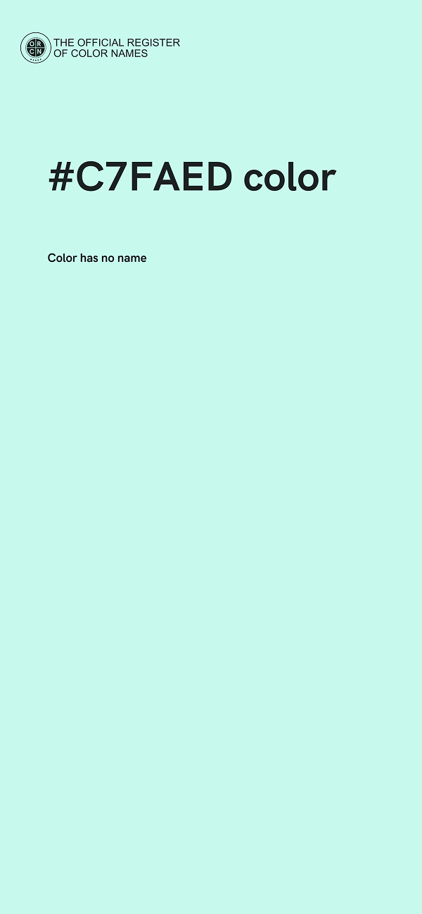 #C7FAED color image
