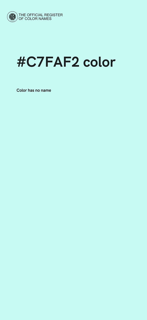 #C7FAF2 color image