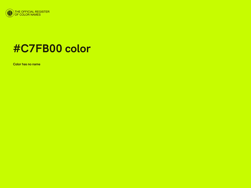 #C7FB00 color image