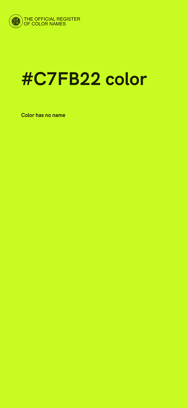 #C7FB22 color image