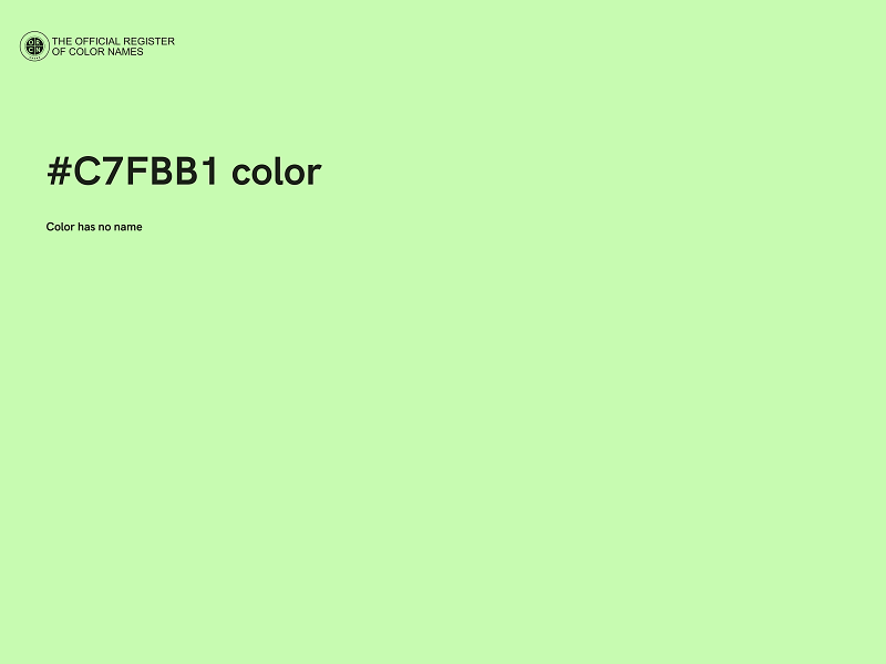 #C7FBB1 color image