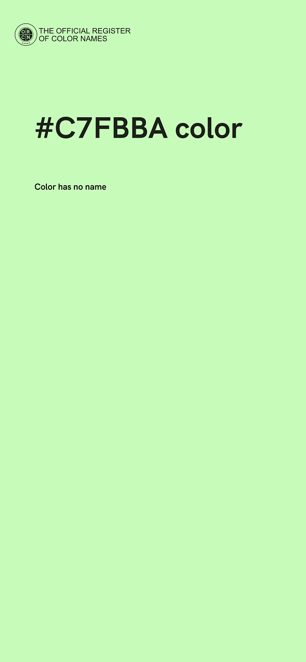 #C7FBBA color image