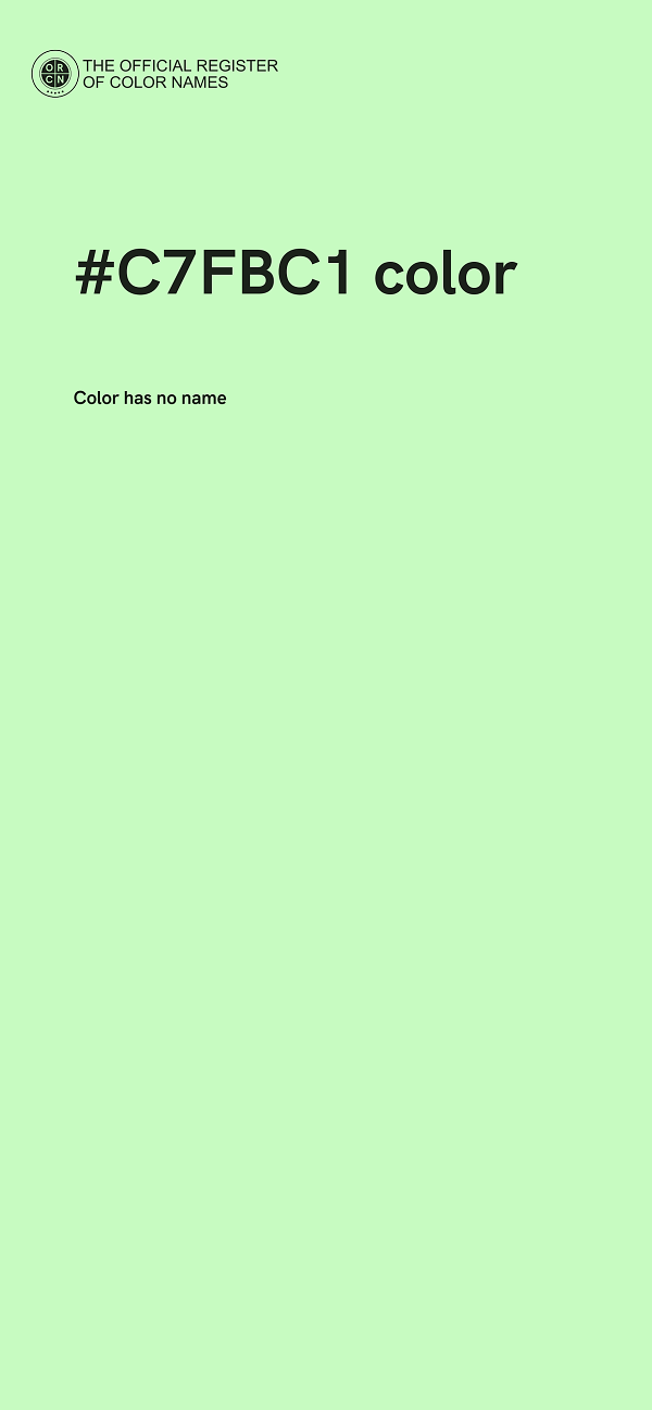 #C7FBC1 color image