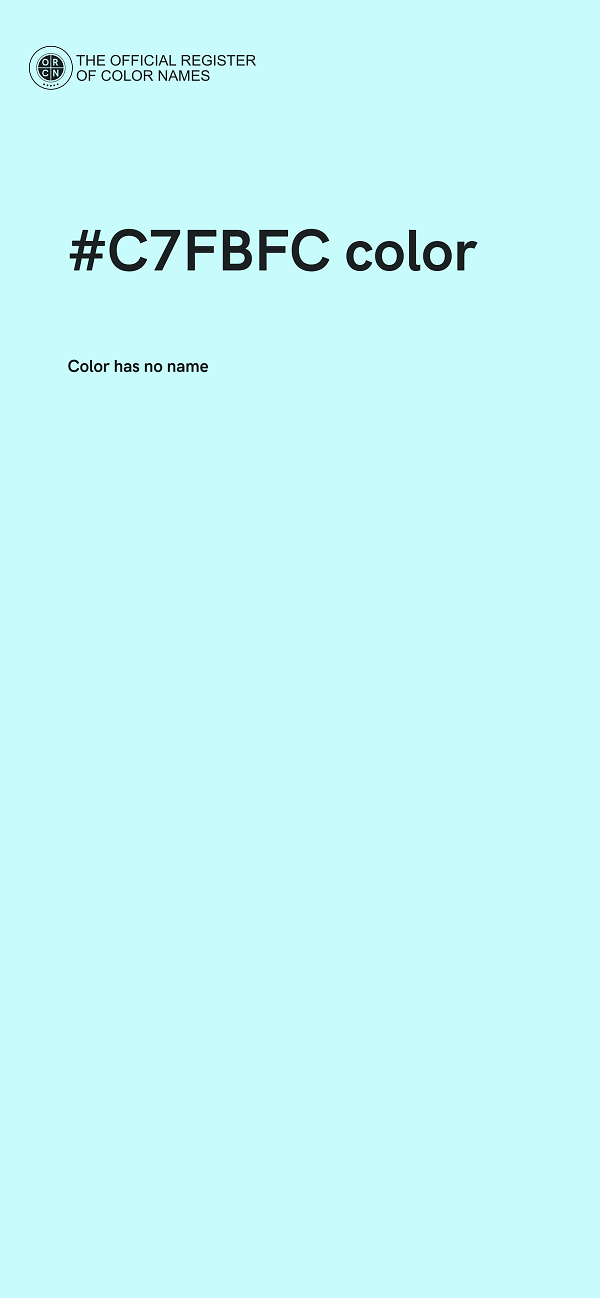 #C7FBFC color image