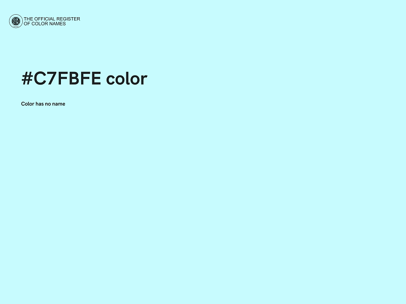 #C7FBFE color image