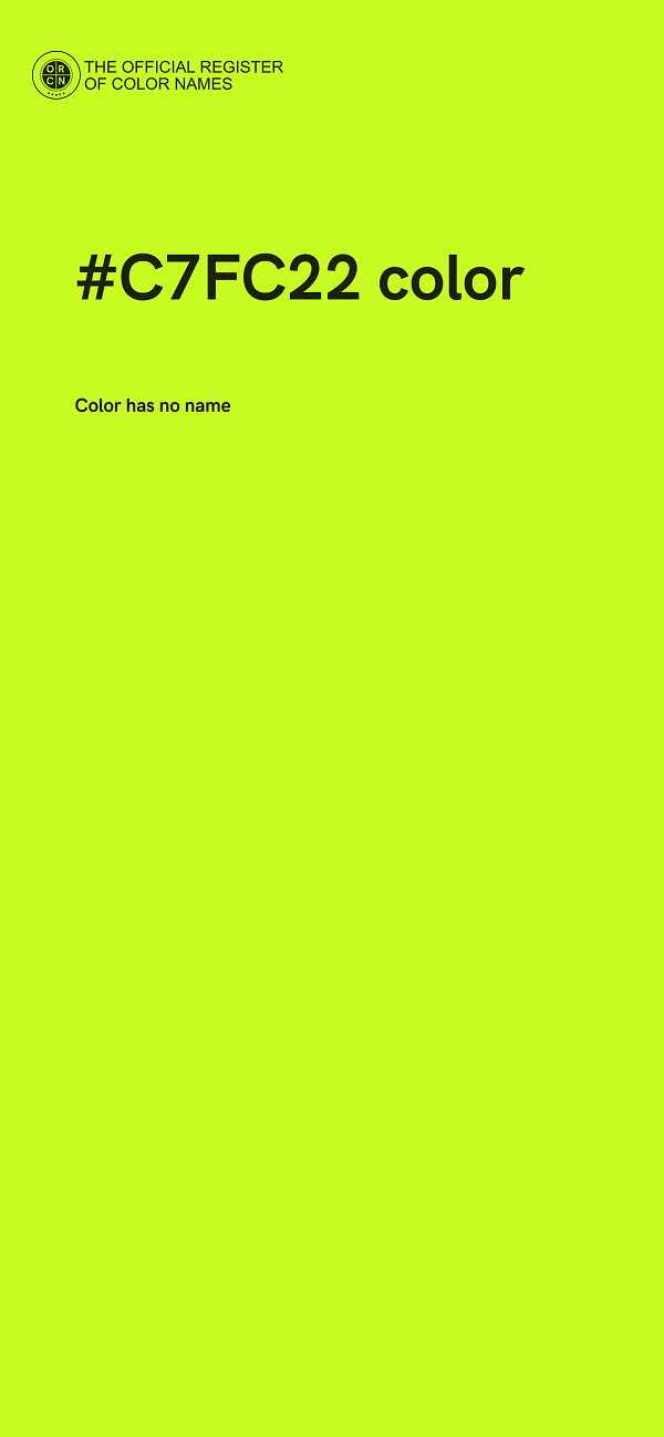 #C7FC22 color image