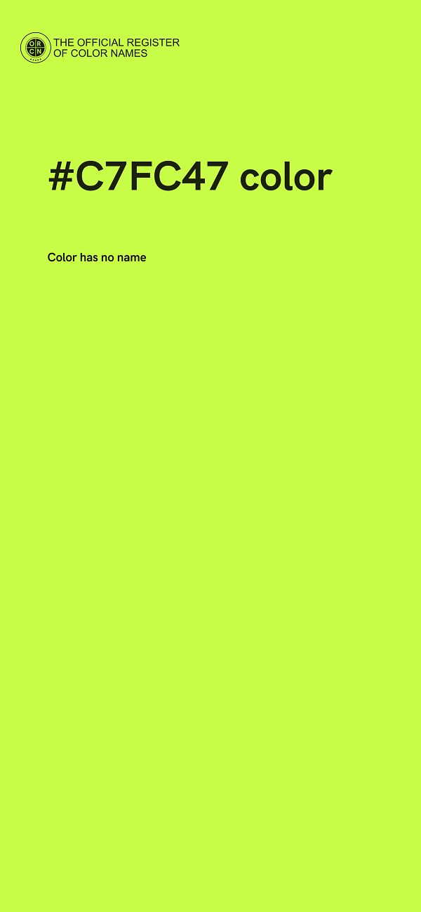 #C7FC47 color image