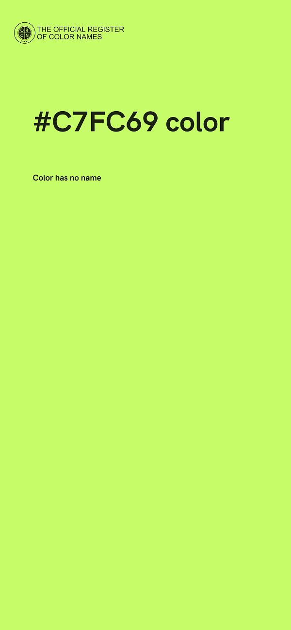 #C7FC69 color image