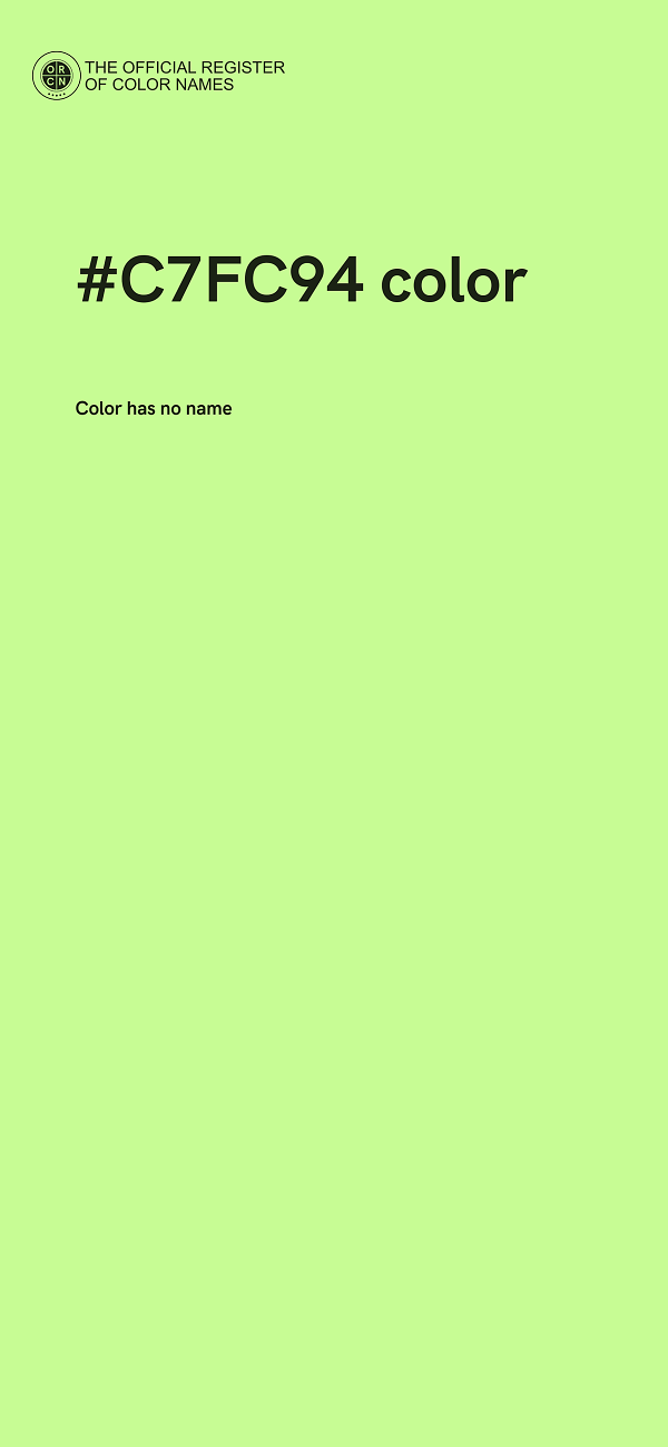 #C7FC94 color image