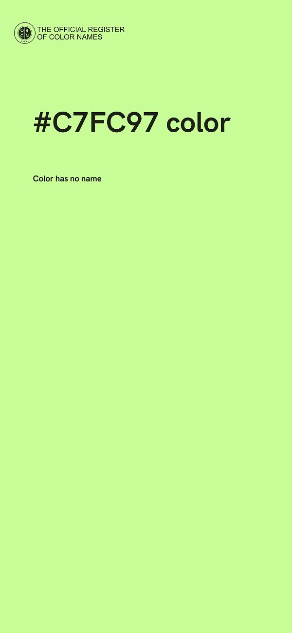 #C7FC97 color image