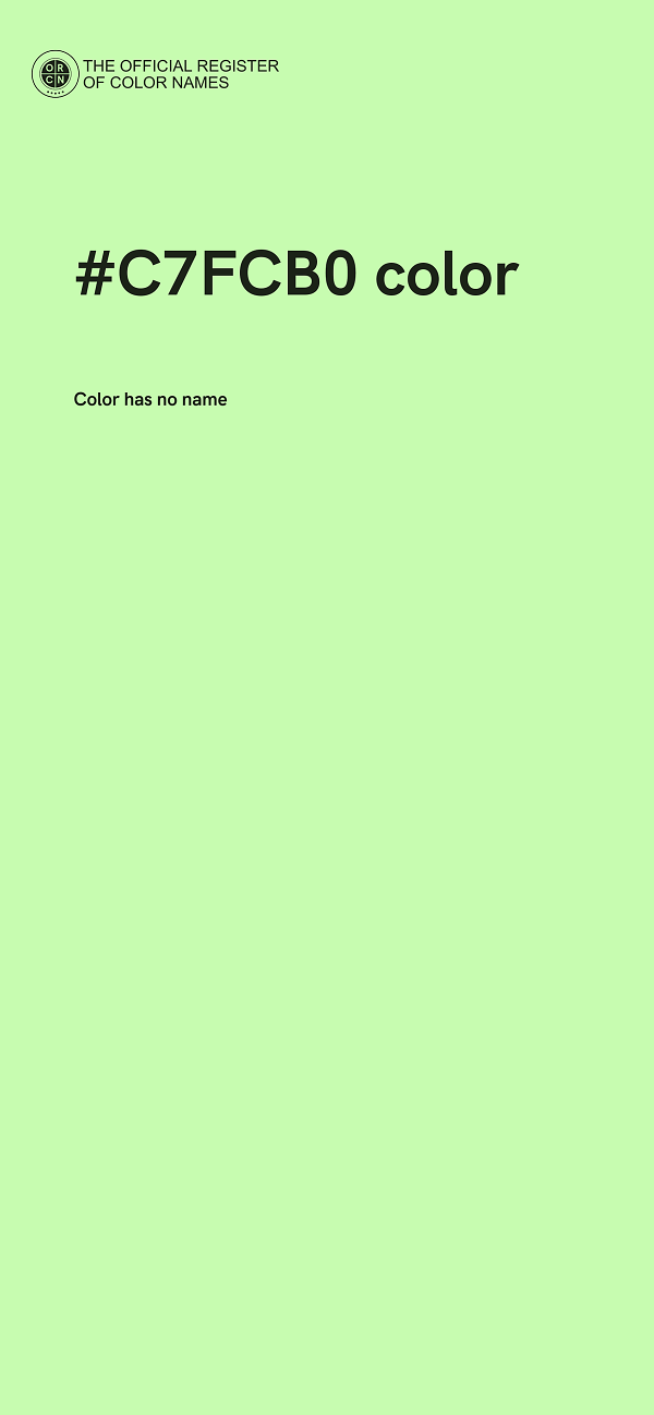 #C7FCB0 color image