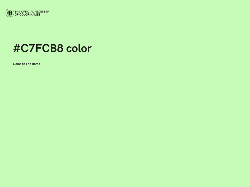 #C7FCB8 color image