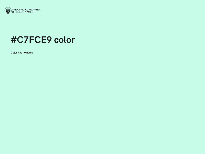 #C7FCE9 color image