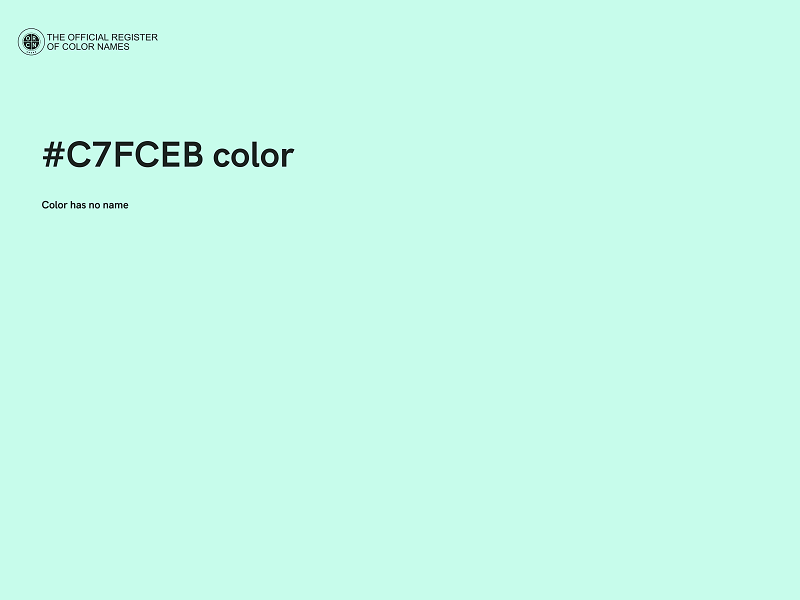 #C7FCEB color image