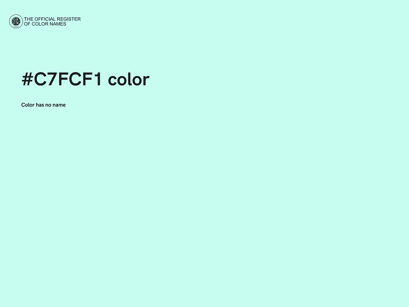 #C7FCF1 color image