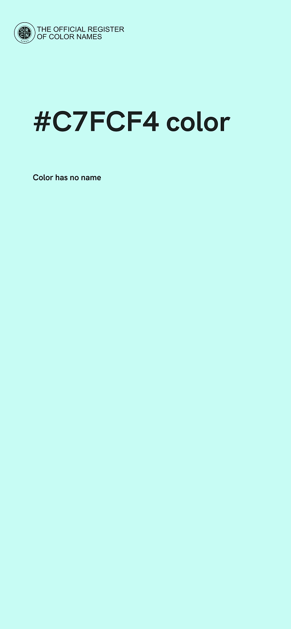 #C7FCF4 color image