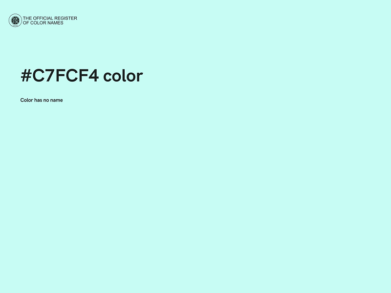 #C7FCF4 color image