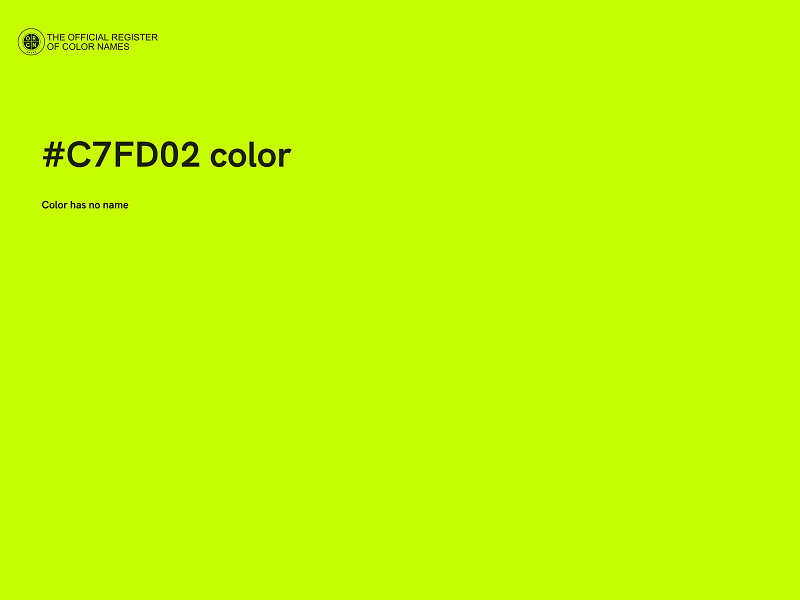 #C7FD02 color image