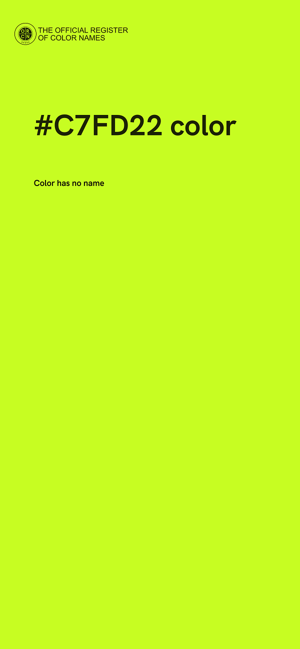 #C7FD22 color image