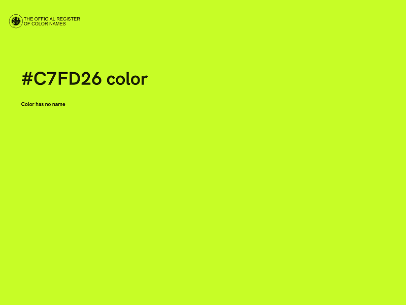 #C7FD26 color image