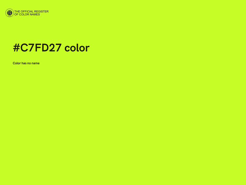#C7FD27 color image