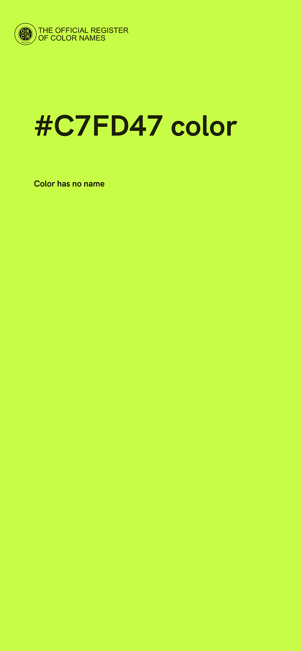 #C7FD47 color image