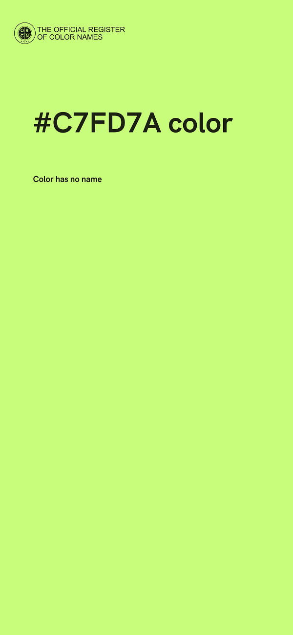 #C7FD7A color image