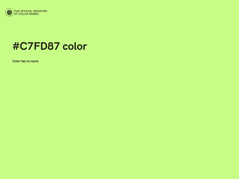 #C7FD87 color image