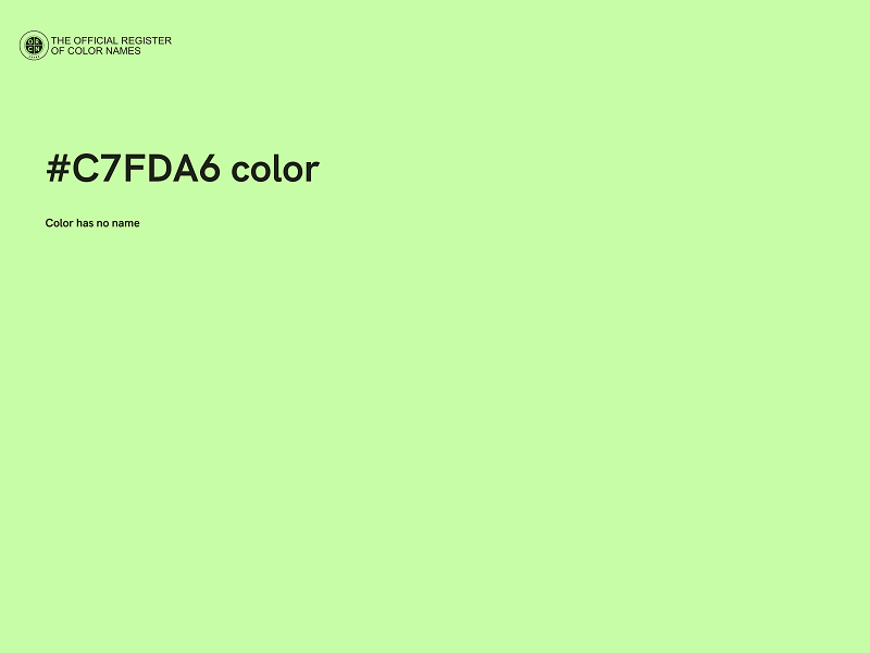 #C7FDA6 color image