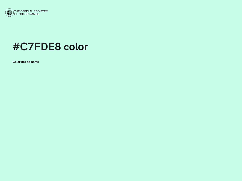 #C7FDE8 color image