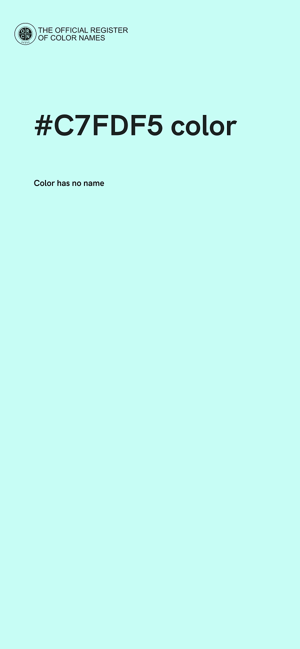 #C7FDF5 color image