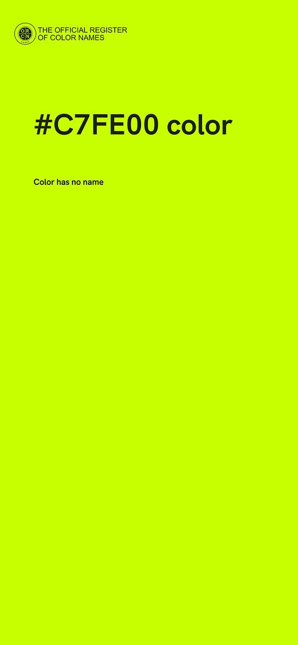 #C7FE00 color image