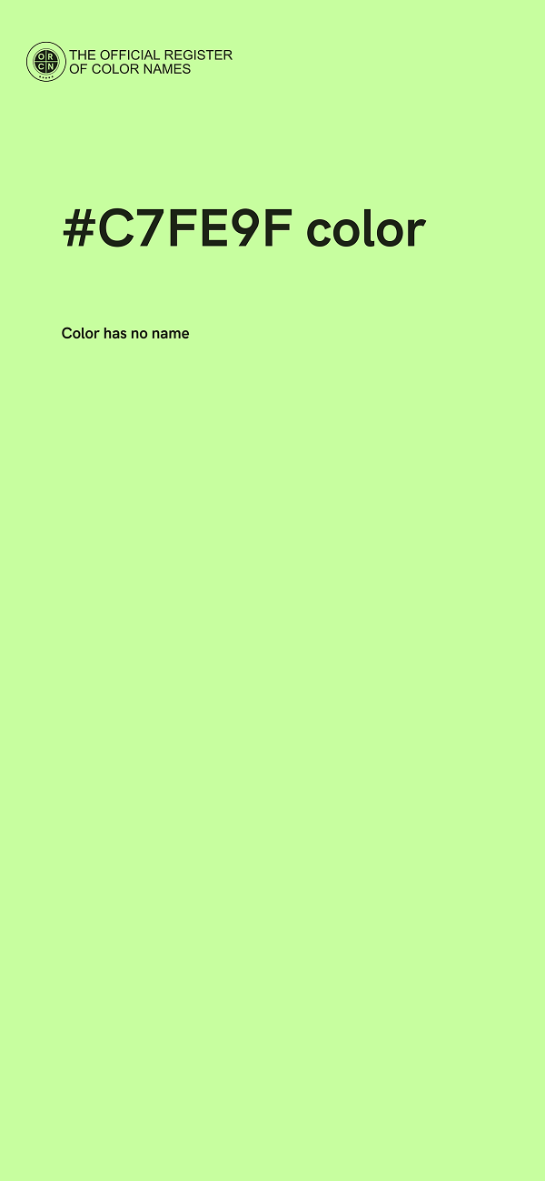 #C7FE9F color image