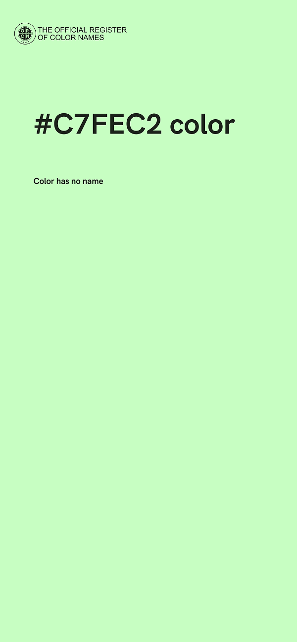 #C7FEC2 color image
